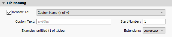 Lightroom Export Settings